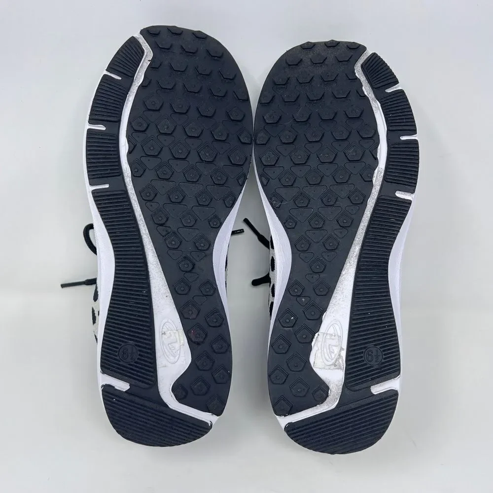 Athletic Works Women's Soft Running Athletic Sneaker 6.5 Black White